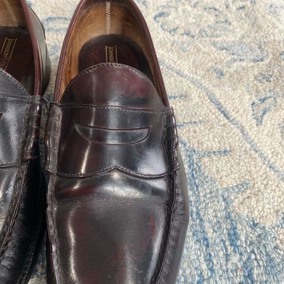 Johnston & Murphy Men\'s Hayes Penny Burgundy  Shoes  Size 11 main image 5